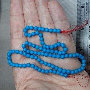 4mm ""Turquoise" Magnesite Stone 15-inch Strand #3